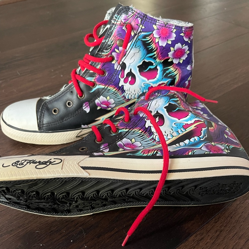 Ed hardy high tops sneakers